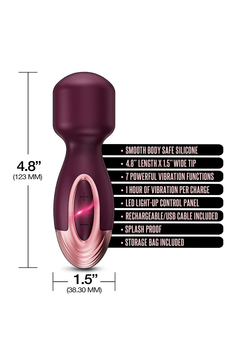 Zola Rechargeable Silicone Mini Wand