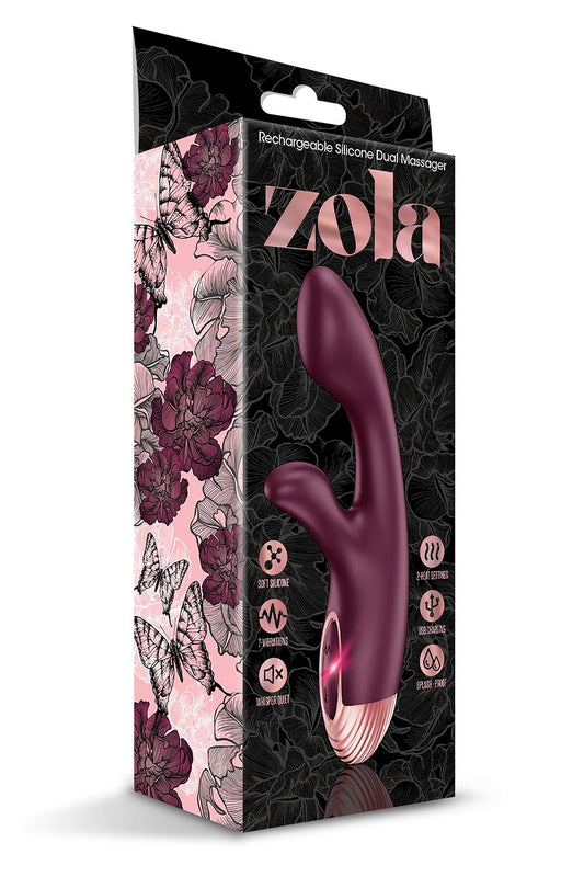 Zola Rechargeable Silicone Warming Dual Massager
