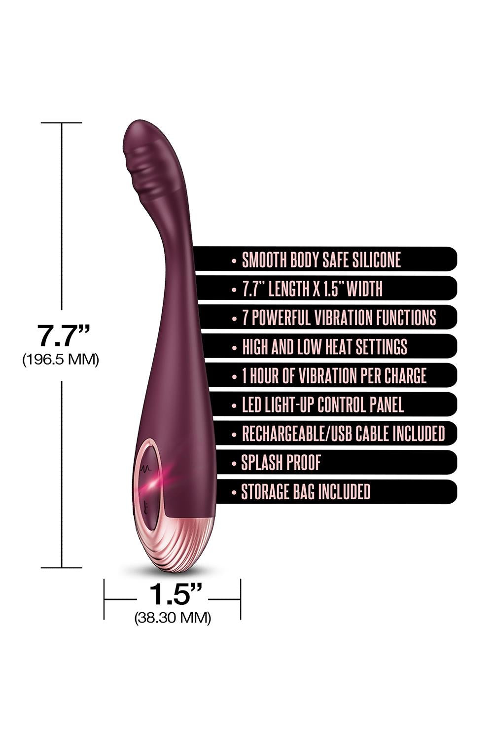 Zola Rechargeable Silicone Warming G-spot Massager