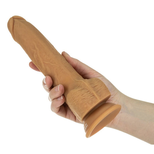 Naked Attraction 9 Inch Thrusting Dildo Caramel - UABDSM