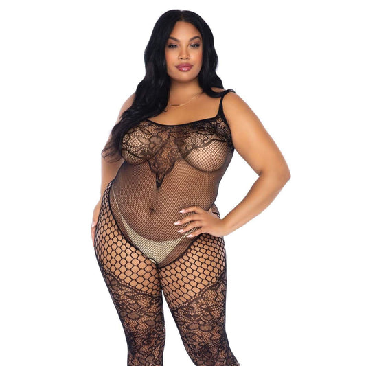 Leg Avenue Lace and Net Body Stocking UK 14 to 18 Leg Avenue Lace and Net Body Stocking UK 14 to 18 - UABDSM