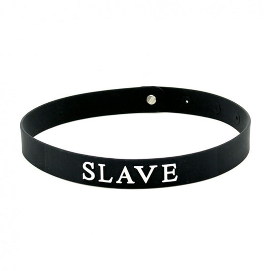 Black Silicone Slave Collar Black Silicone Slave Collar - UABDSM