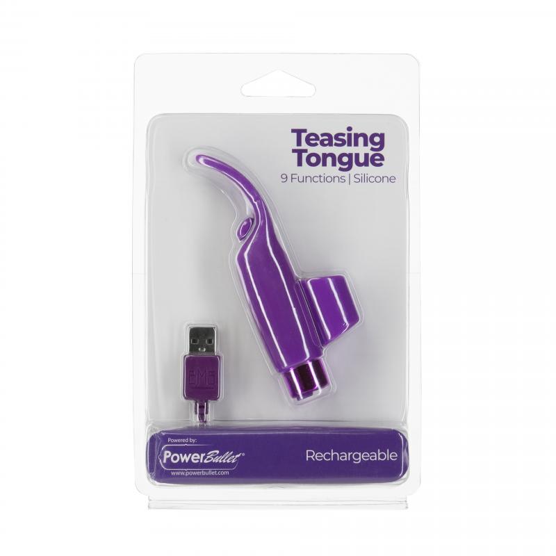 Teasing Tongue Finger Vibrator - Purple - UABDSM
