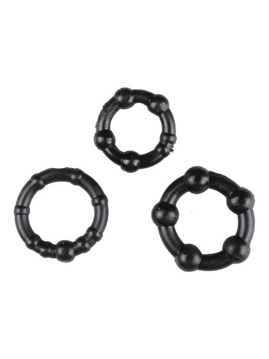 Black Performance Erection Rings - Packaged Black Performance Erection Rings - Packaged - UABDSM