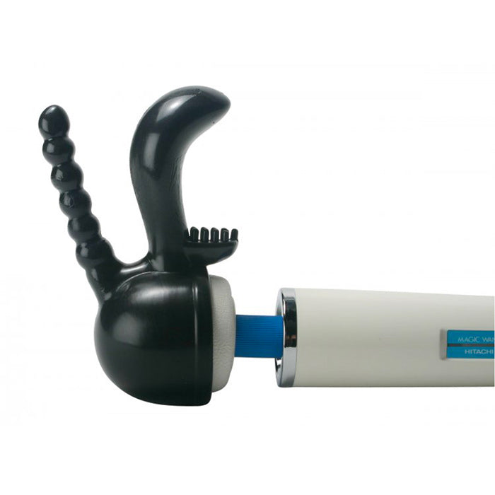 XR Triple Pleaser Wand Attachment Black - UABDSM