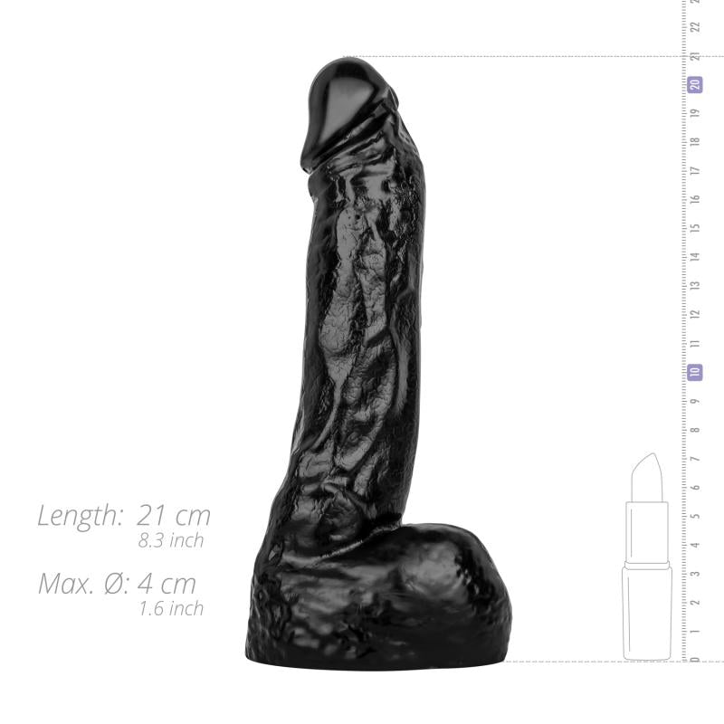 Realistic Dildo 21 Cm - Black - UABDSM