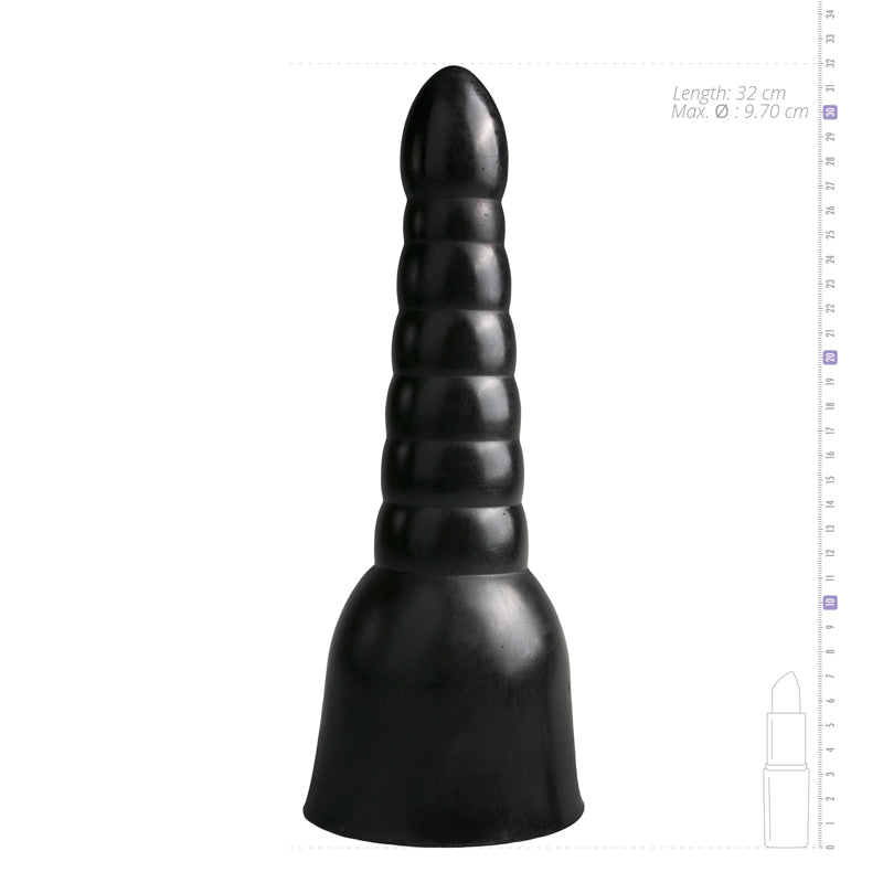 Dildo All Black 33.5 Cm - UABDSM