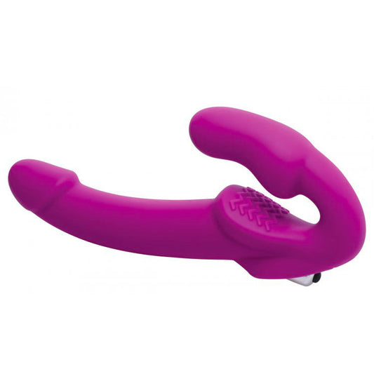 XR Evoke Vibrating Strapless Silicone Strap-on Dildo - UABDSM