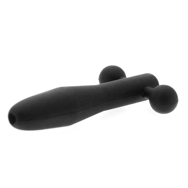 Master Series The Hallows Silicone Cum-Thru Barbell Penis Plug - UABDSM