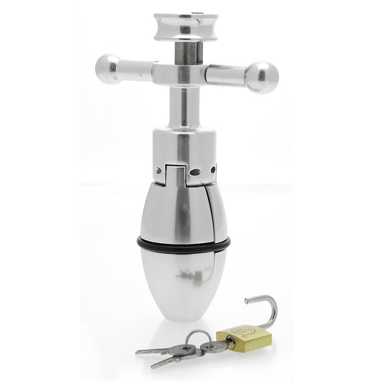 Trillium Steel Locking Anal Plug - UABDSM