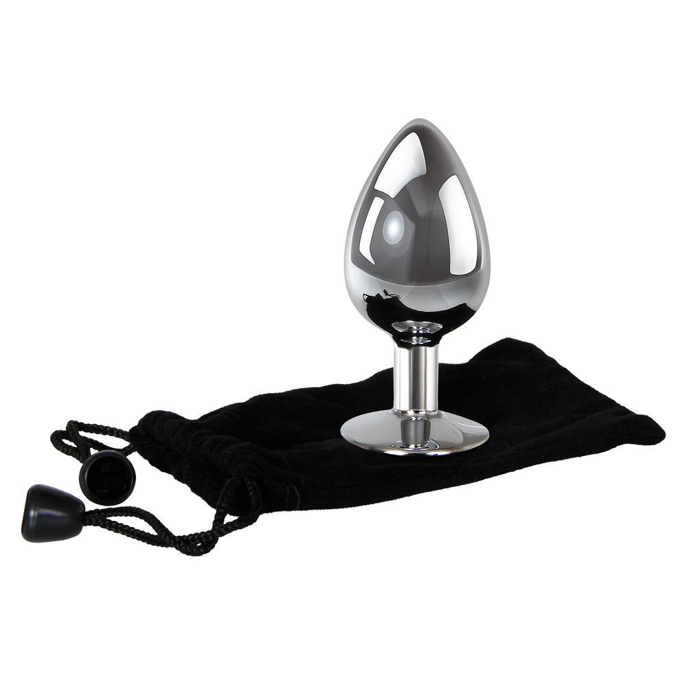 Adam And Eve Clear Gem Anal Plug Large - UABDSM