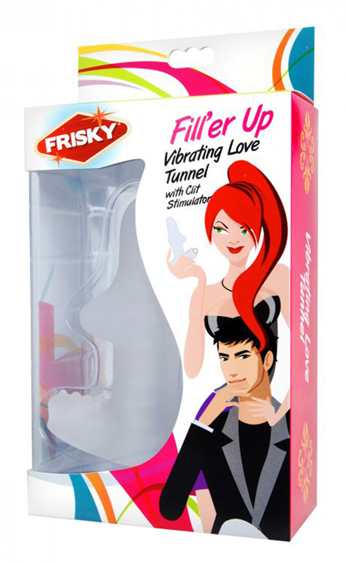 Fill Her Up Vibrating Love Tunnel With Clit Stimulator - UABDSM