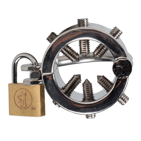 Spiked CBT Ball Stretcher With Scrotum Separator - UABDSM