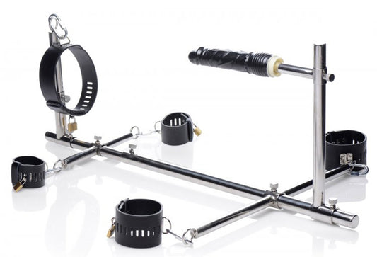 Imprisoned Metal Stockade With Dildo Imprisoned Metal Stockade With Dildo - UABDSM