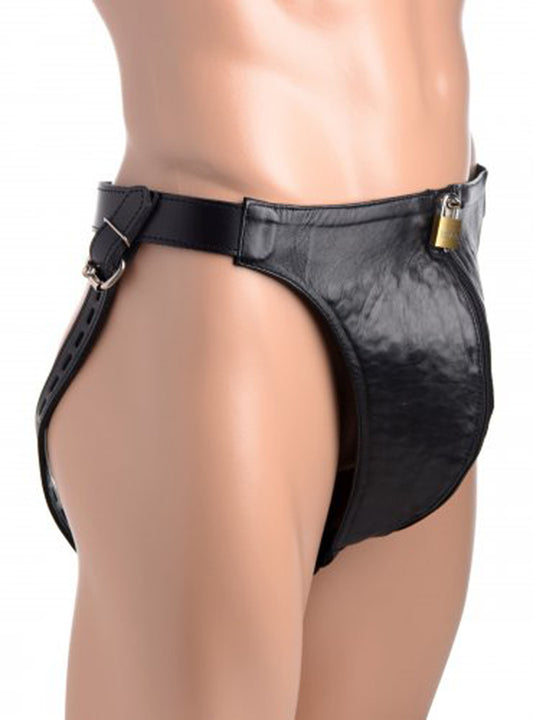 Spiked Leather Confinement Jockstrap - UABDSM