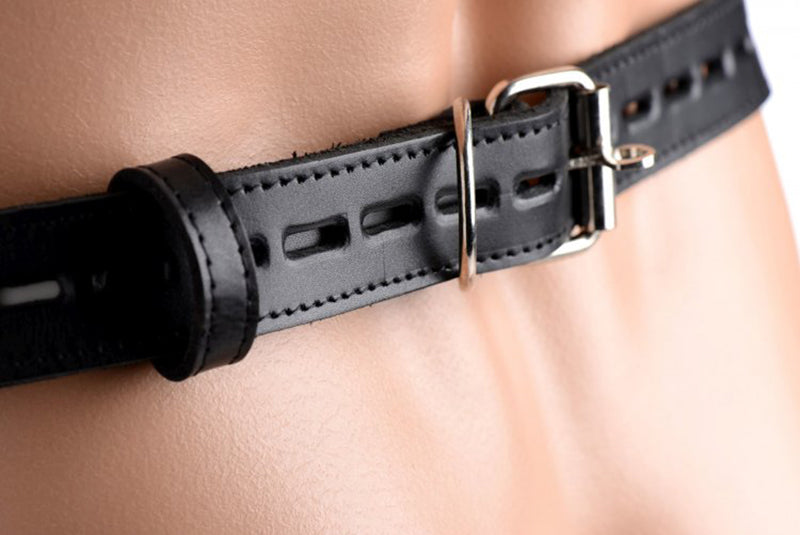 Spiked Leather Confinement Jockstrap - UABDSM
