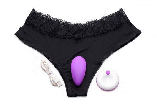 Naughty Knickers Silicone Remote Panty Vibe Naughty Knickers Silicone Remote Panty Vibe - UABDSM