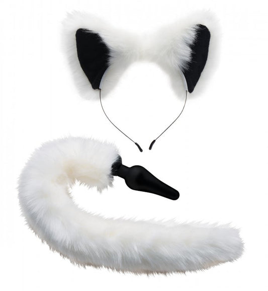 White Fox Tail And Ears Set White Fox Tail And Ears Set - UABDSM