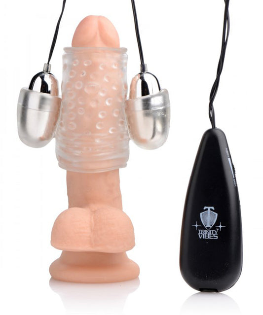 Dual Vibrating Penis Sleeve Dual Vibrating Penis Sleeve - UABDSM