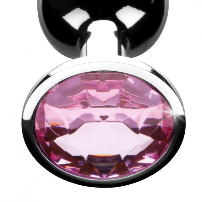 XR Booty Sparks Pink Gem Medium Anal Plug - UABDSM