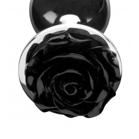 XR Booty Sparks Black Rose Anal Plug Large - UABDSM