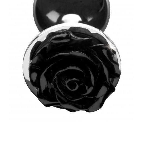 XR Booty Sparks Black Rose Anal Plug Medium - UABDSM