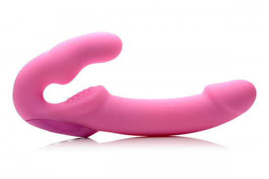 Urge Strapless Strap-On Vibrator - Pink - UABDSM