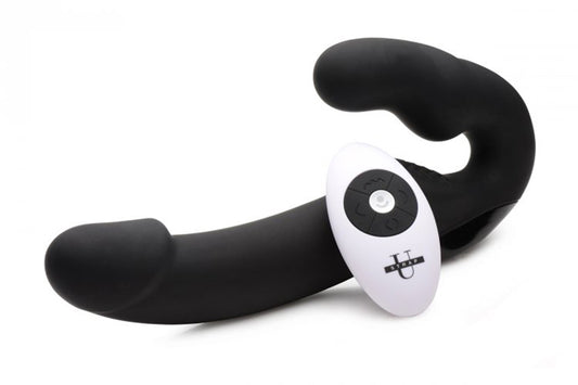 Urge Strapless Strap-On Vibrator - Black Urge Strapless Strap-On Vibrator - Black - UABDSM