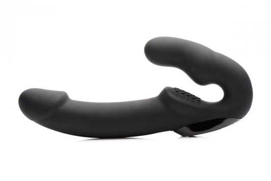 Urge Strapless Strap-On Vibrator - Black - UABDSM