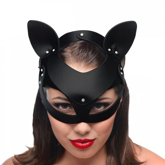 Master Series Bad Kitten Leather Cat Mask Master Series Bad Kitten Leather Cat Mask - UABDSM