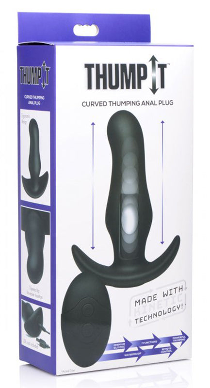 Thump-It Curved Silicone Butt Plug - UABDSM