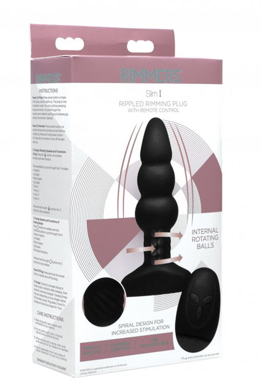 Slim I Vibrating Rimming Butt Plug - UABDSM