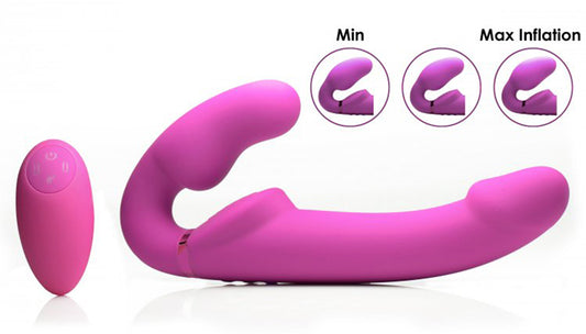 Inflatable Strapless Strap-on With Remote Control - UABDSM