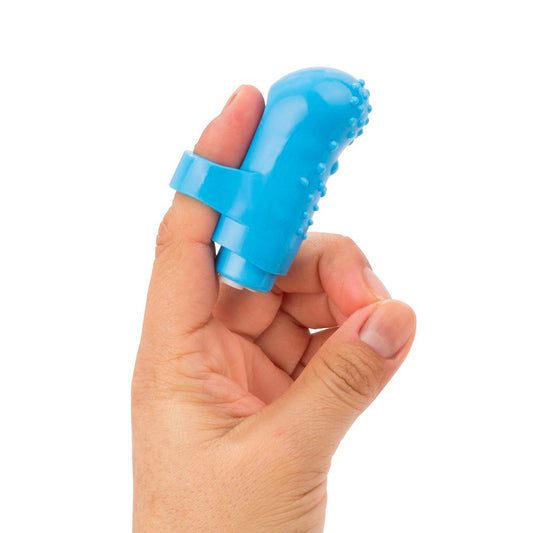 Screaming O Charged FingO Blue Mini Vibrator - UABDSM