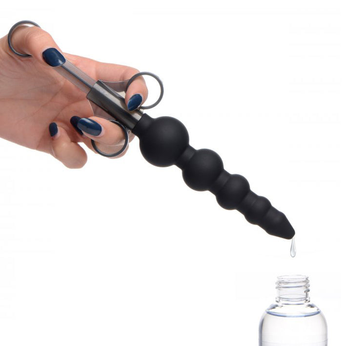 Master Series Silicone Graduated Beads Lube Launcher - UABDSM