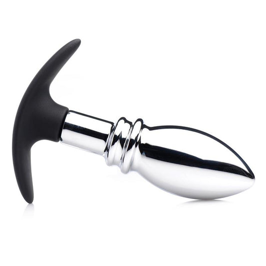 Master Series Dark Stopper Metal And Silicone Anal Plug Master Series Dark Stopper Metal And Silicone Anal Plug - UABDSM