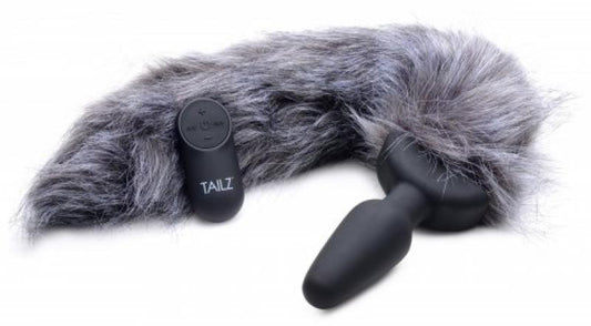 Vibrating Anal Plug With Tail - Fox - UABDSM
