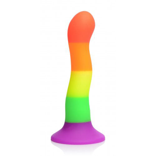 XR Proud Rainbow Silicone Dildo with Harness XR Proud Rainbow Silicone Dildo with Harness - UABDSM