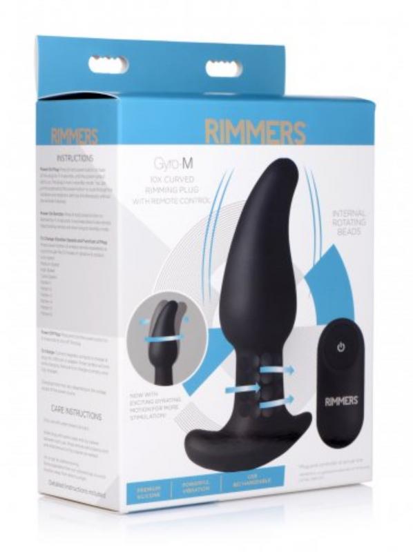 Gyro-M Vibrating Rimming Prostate Plug With Remote Control - UABDSM