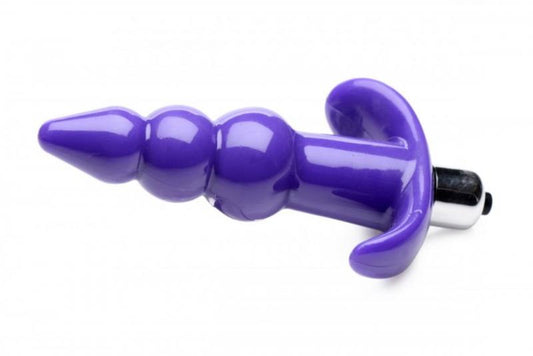 Bubbly Vibrating Anal Plug With Ribbing - UABDSM