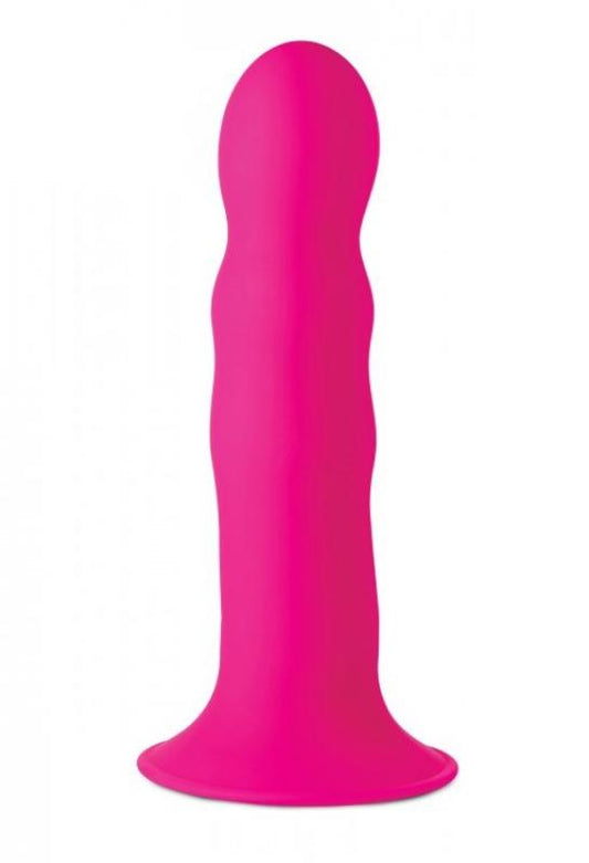 Squeeze-It Wavy Dildo - Pink Squeeze-It Wavy Dildo - Pink - UABDSM