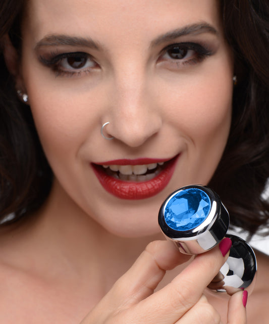 Blue Gem Weighted Anal Plug - Large Blue Gem Weighted Anal Plug - Large - UABDSM
