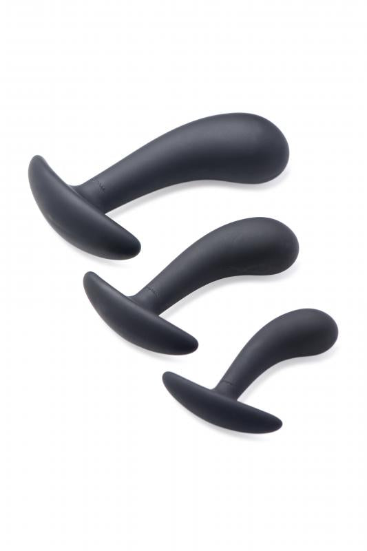 Dark Delights 3 Piece Curved Anal Trainer Set - UABDSM