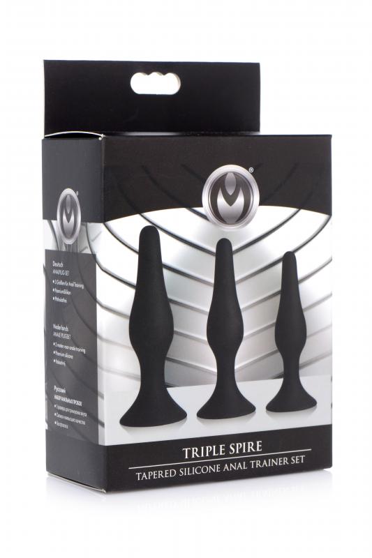 3-Piece Silicone Anal Plug Set - UABDSM