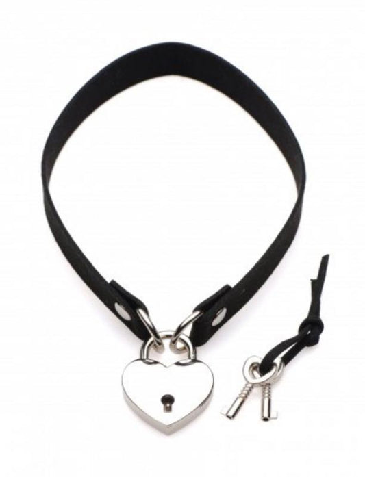 Lock-It Heart Choker With Lockable Heart Lock-It Heart Choker With Lockable Heart - UABDSM