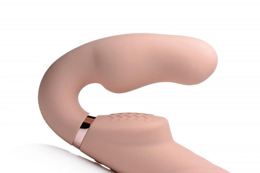 Swirl Vibrating Strapless Strap-On - UABDSM