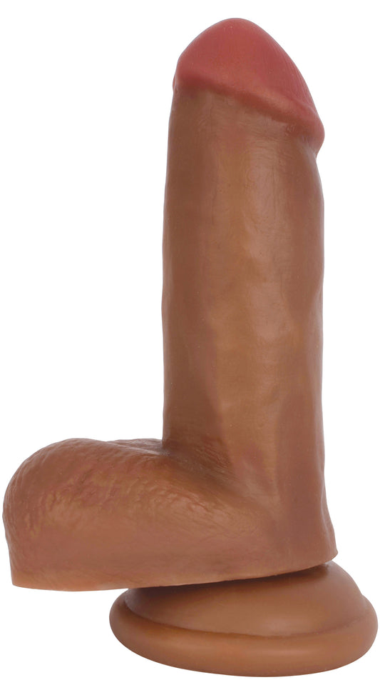 Jock Dark Bareskin Dildo with Balls - 6 Inch Jock Dark Bareskin Dildo with Balls - 6 Inch - UABDSM