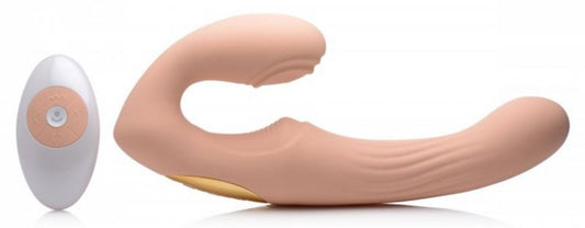 U-Pulse Silicone Vibrating Strapless Strap-On - UABDSM