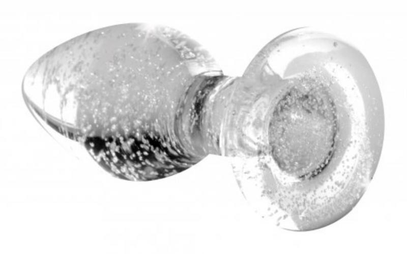 Glow-In-The-Dark Glass Anal Plug - Medium - UABDSM