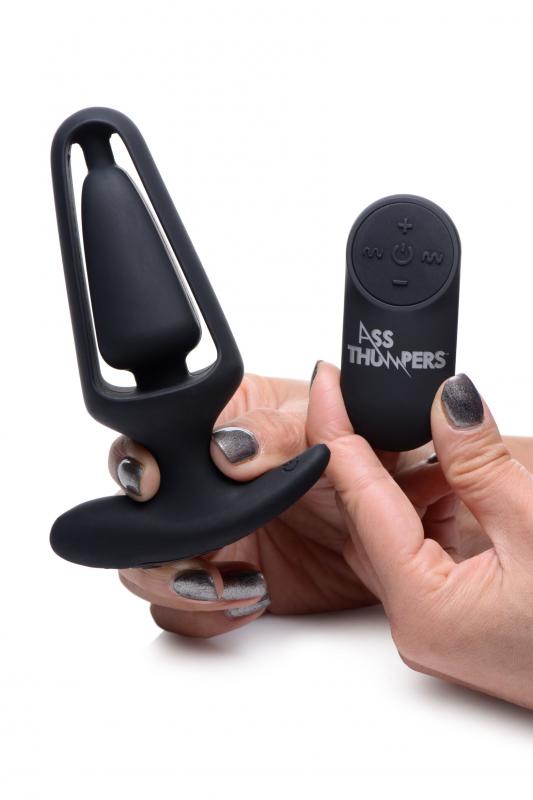 Power Vibrating Anal Plug With Remote Control - UABDSM